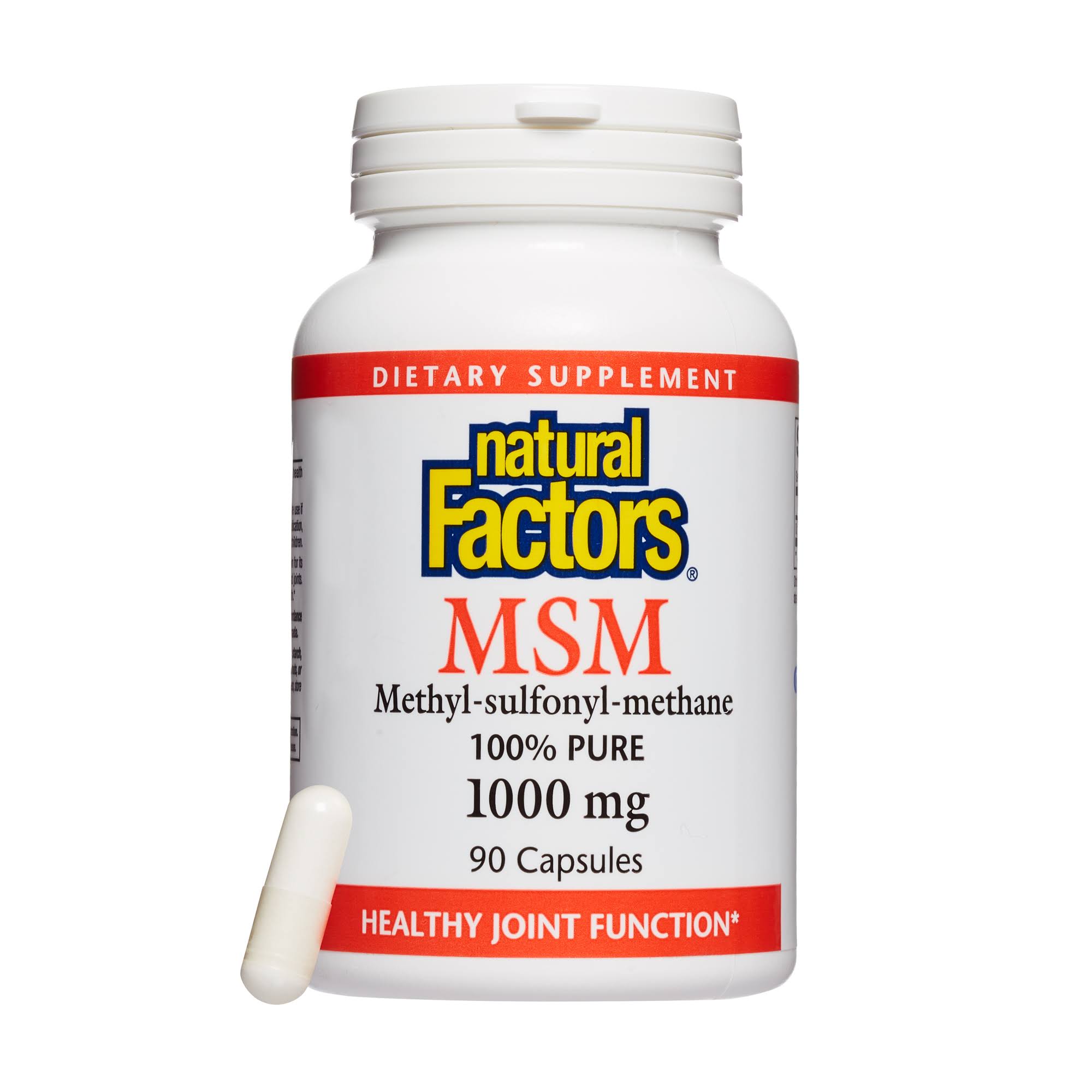 Natural Factors MSM Dietary Supplement - 1000mg, 90ct