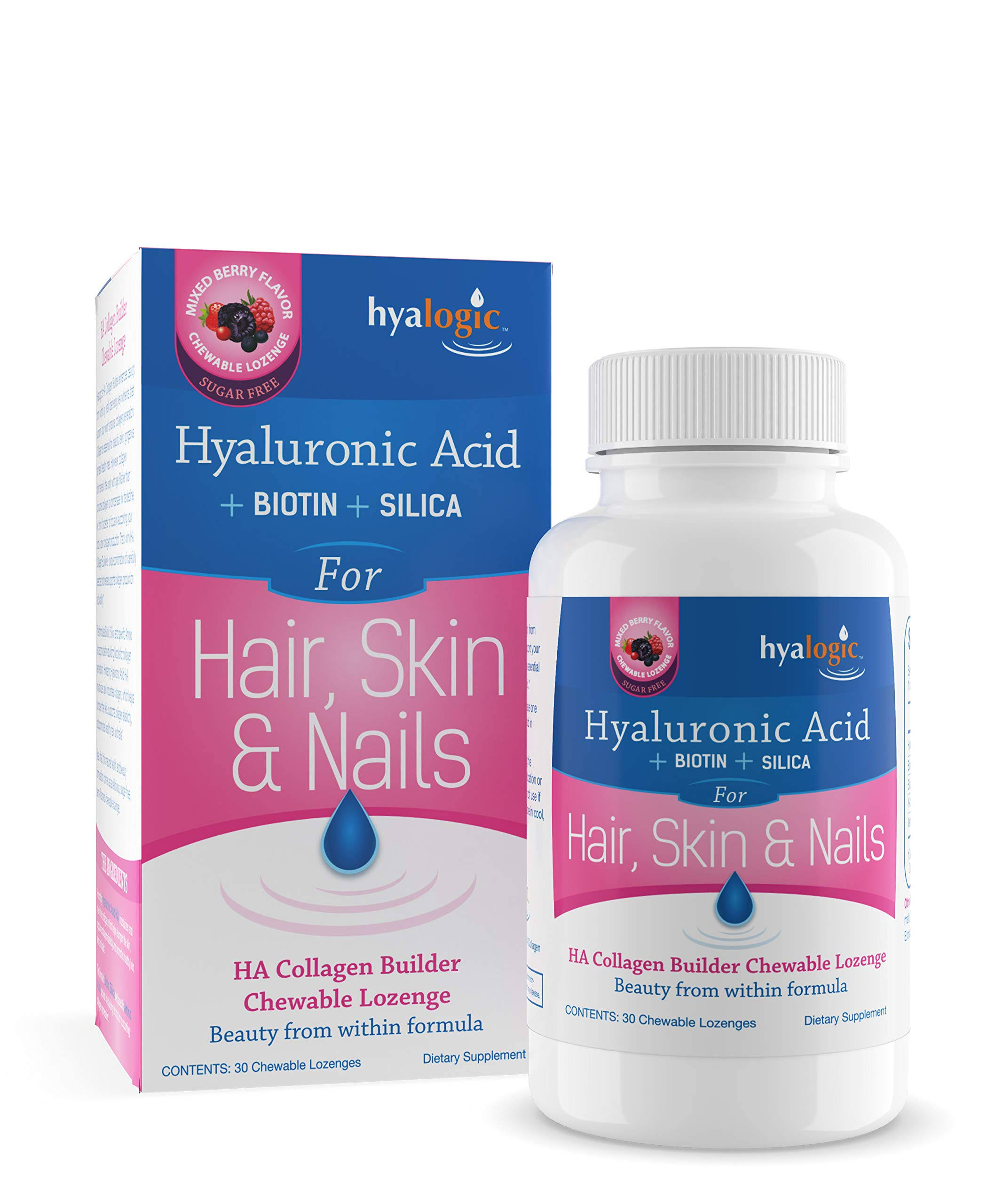 Hyalogic Hair Skin Nails Ha Collagen Builder Dietart Supplement - 30ct