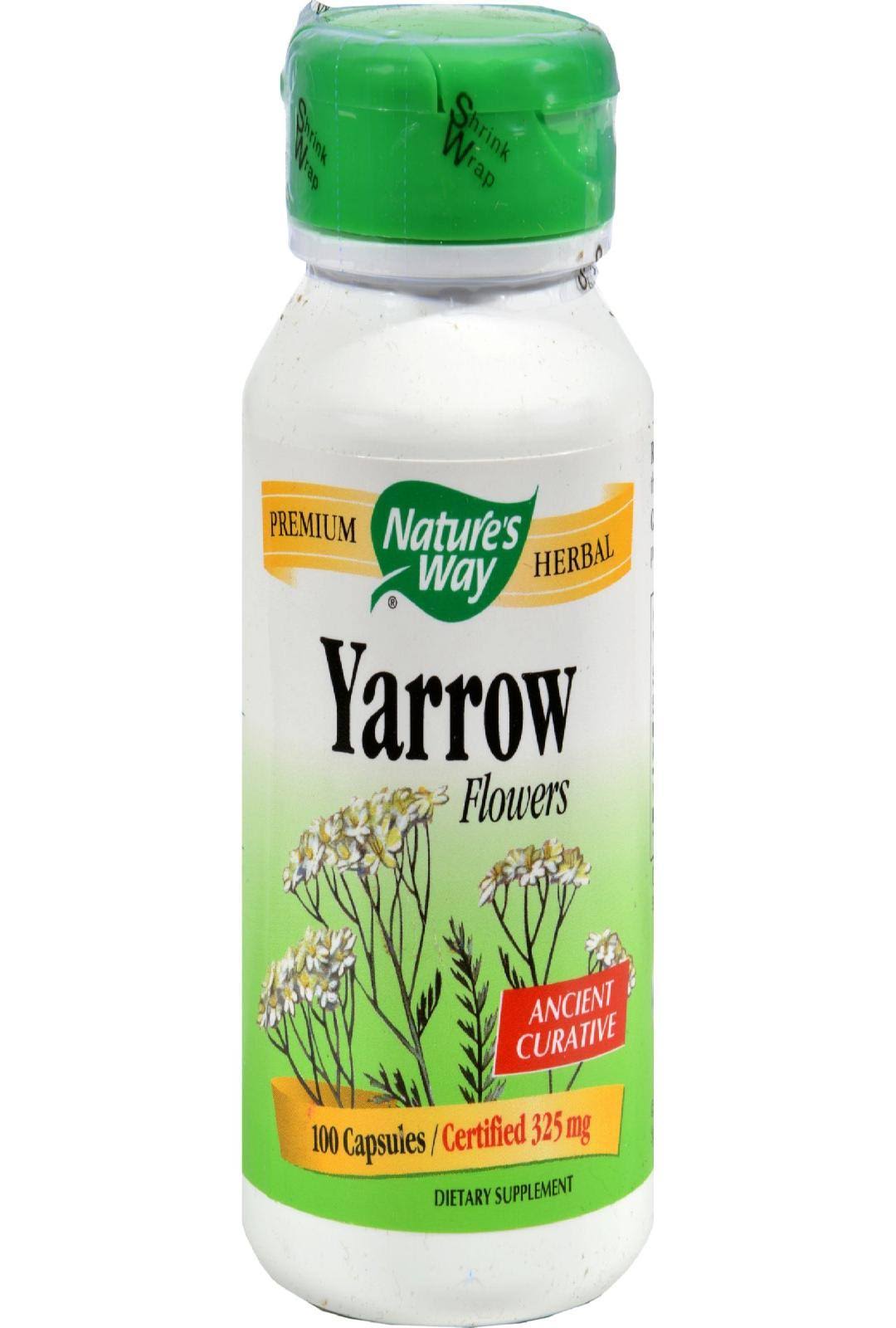 Nature's Way Yarrow Flower Dietary Supplement - 100 Capsules