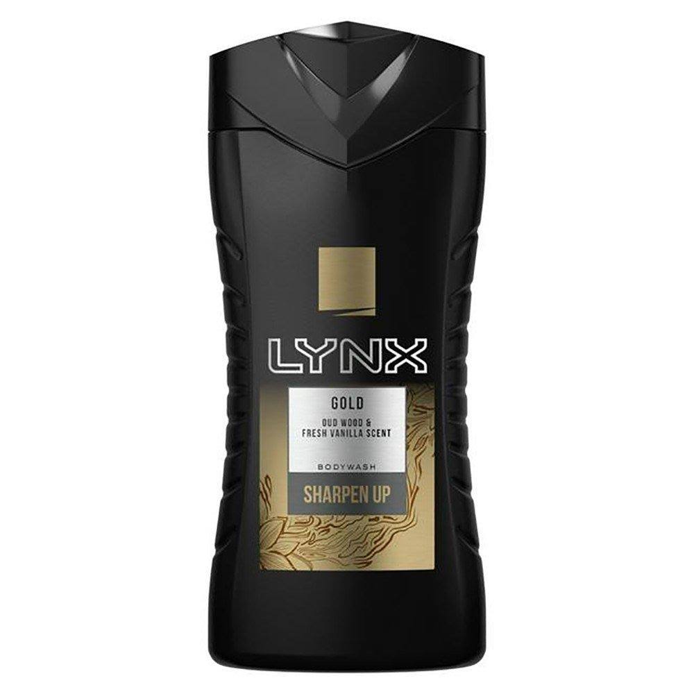 Lynx Gold Shower Gel for Men Oudwood & Vanilla 250 ml Pack of 6