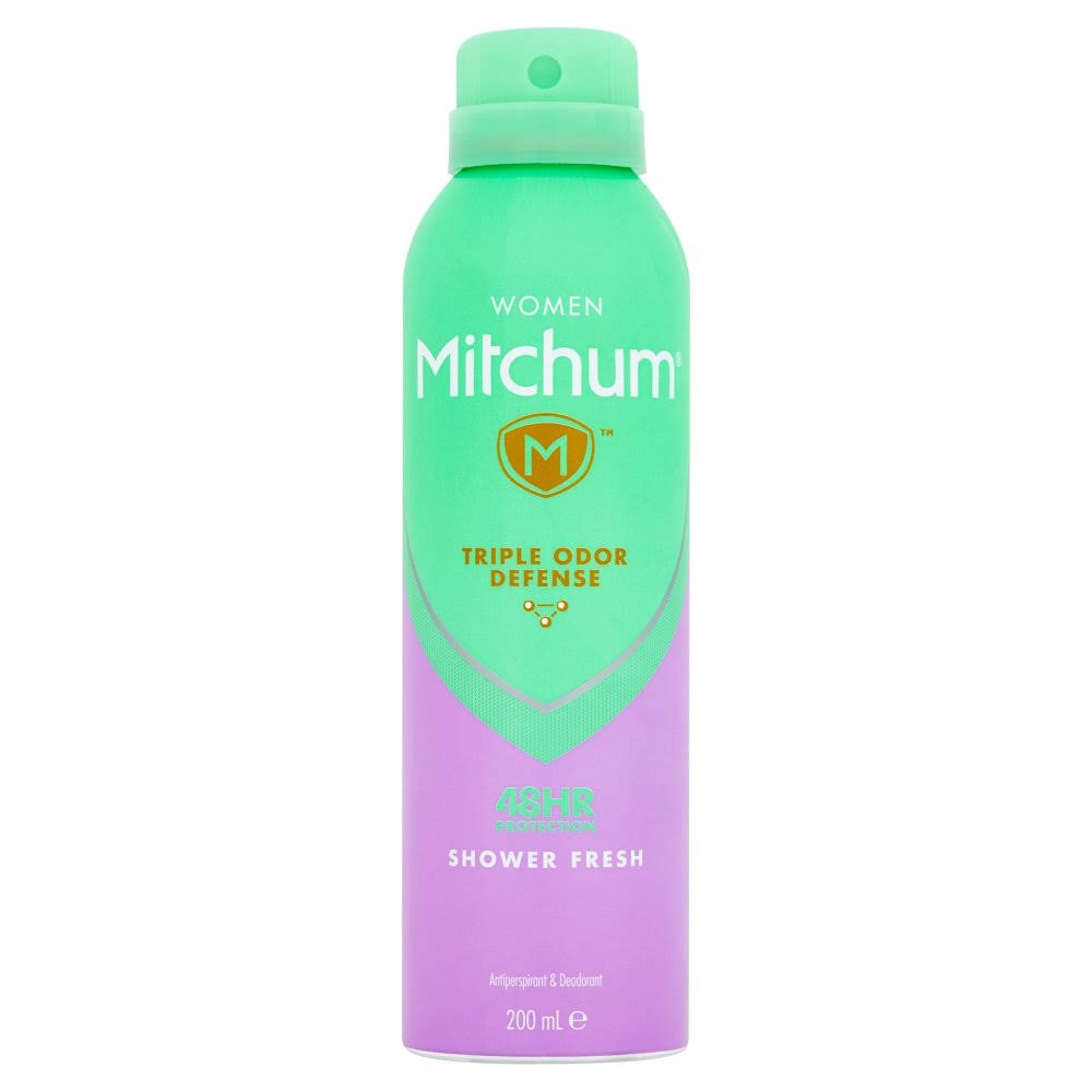 Mitchum Women Triple Odor Defense 48hr Protection Antiperspirant and Deodorant - Shower Fresh, 200ml