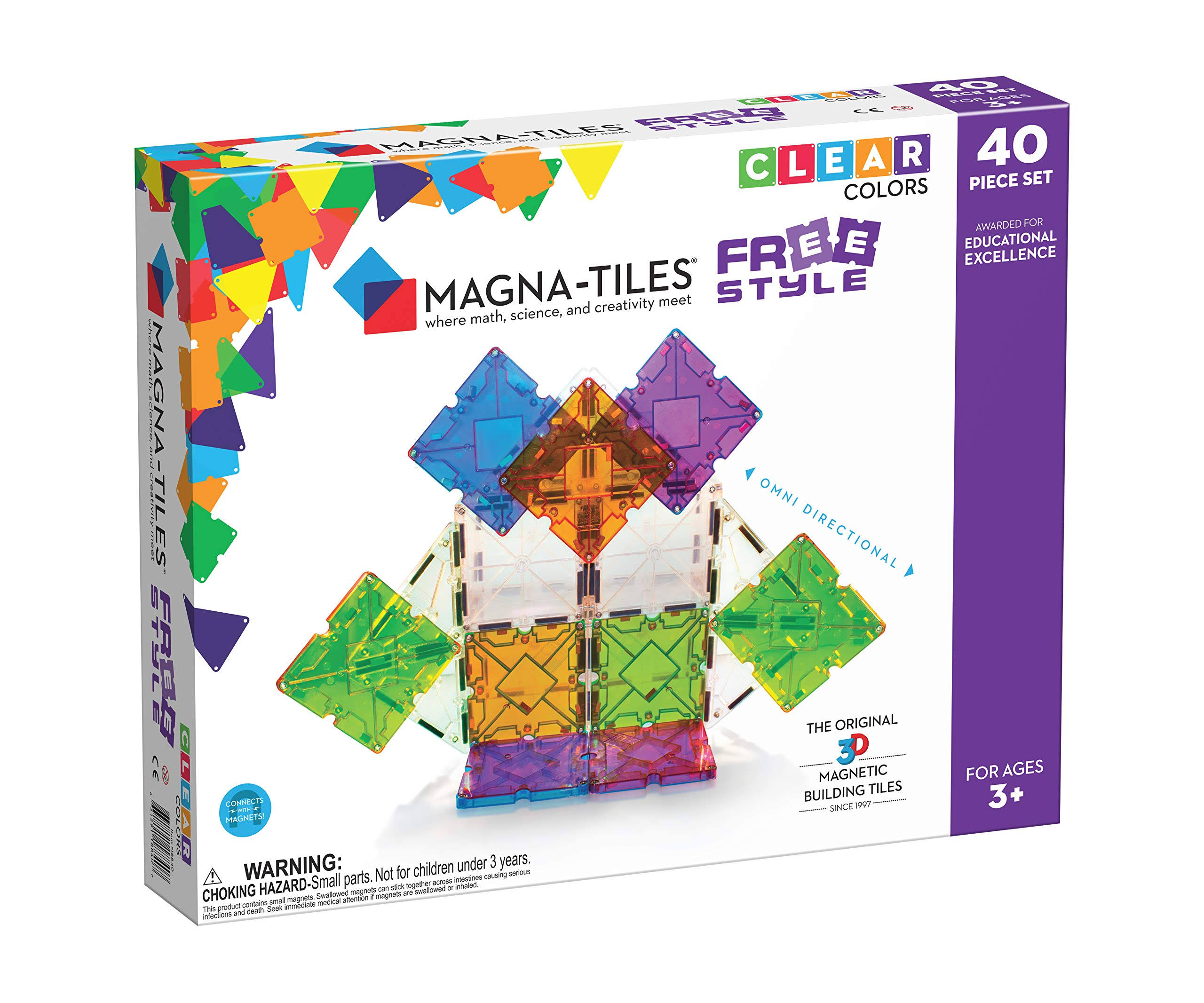 Magna Tiles 40 Piece Freestyle Set