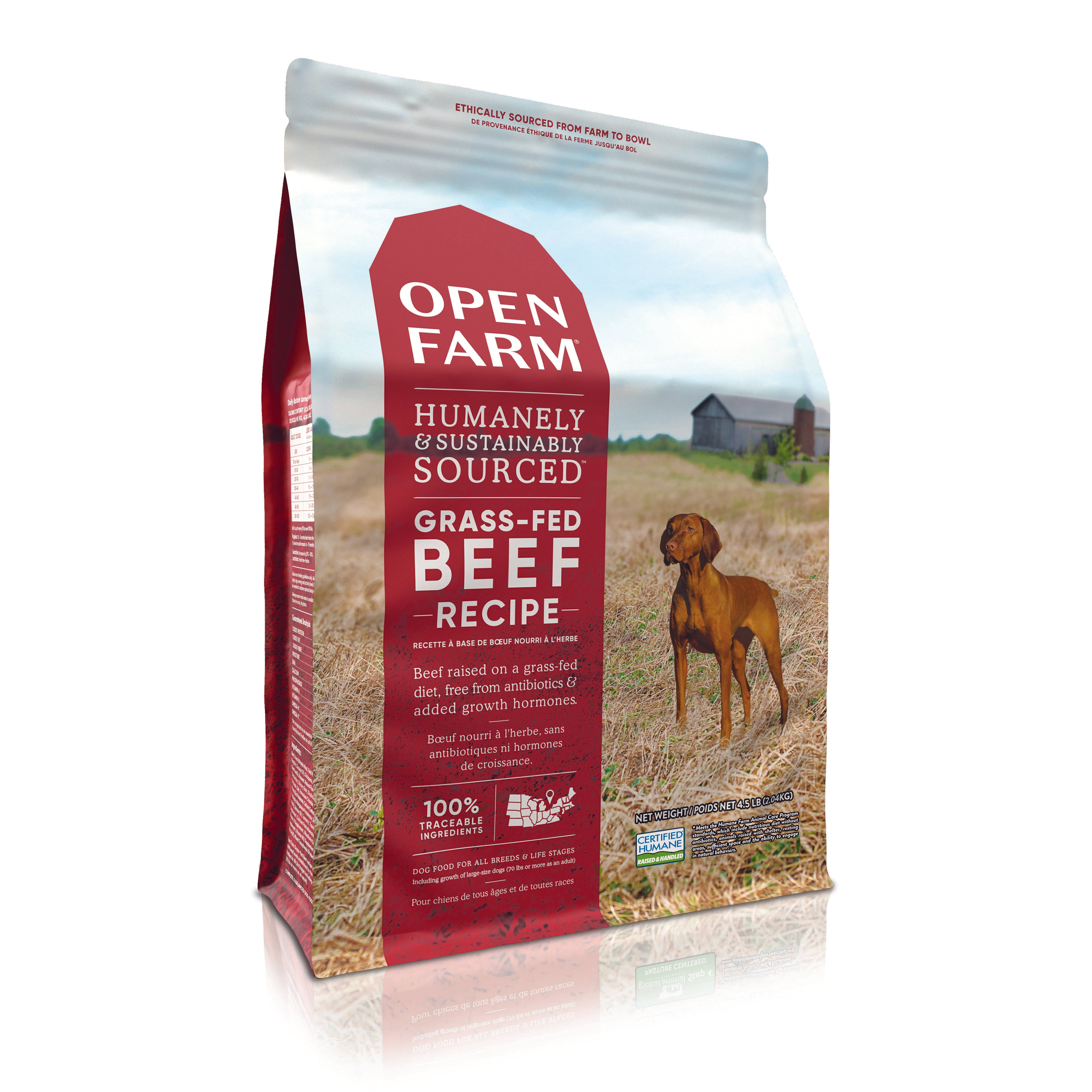 Open Farm Grass-Fed Beef Dry Dog Food Recipe, 12 LB