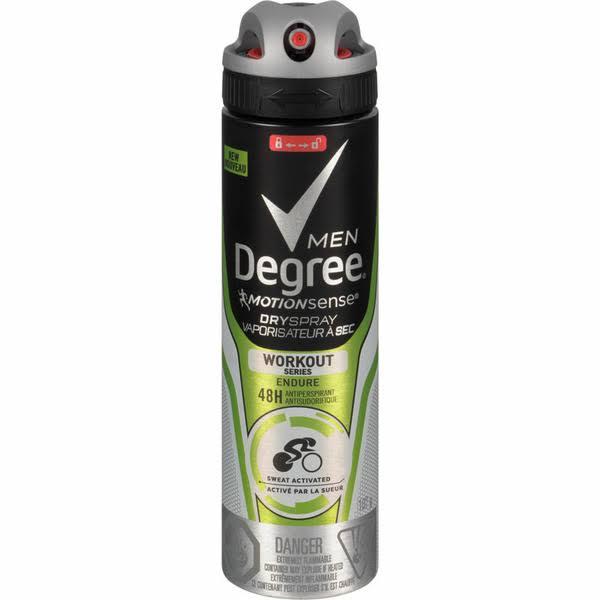 Degree Men Dry Spray Antiperspirant Workout Endure 107g
