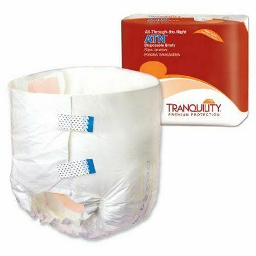 Tranquility All Through the Night Adult Disposable Briefs - Large, 12ct