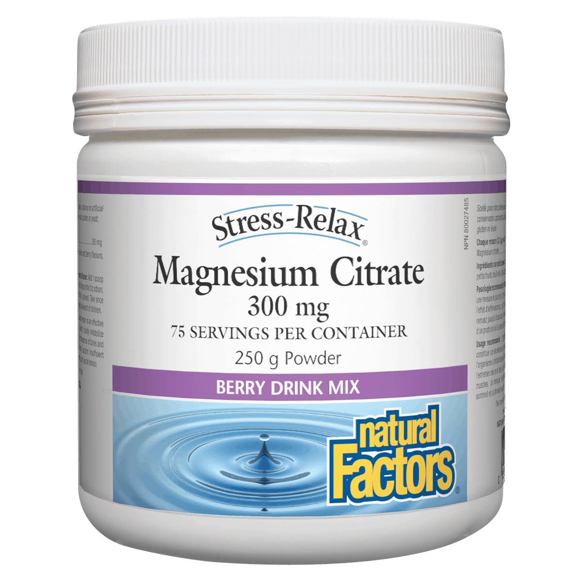 Natural Factors Magnesium Citrate Powder - 250mg