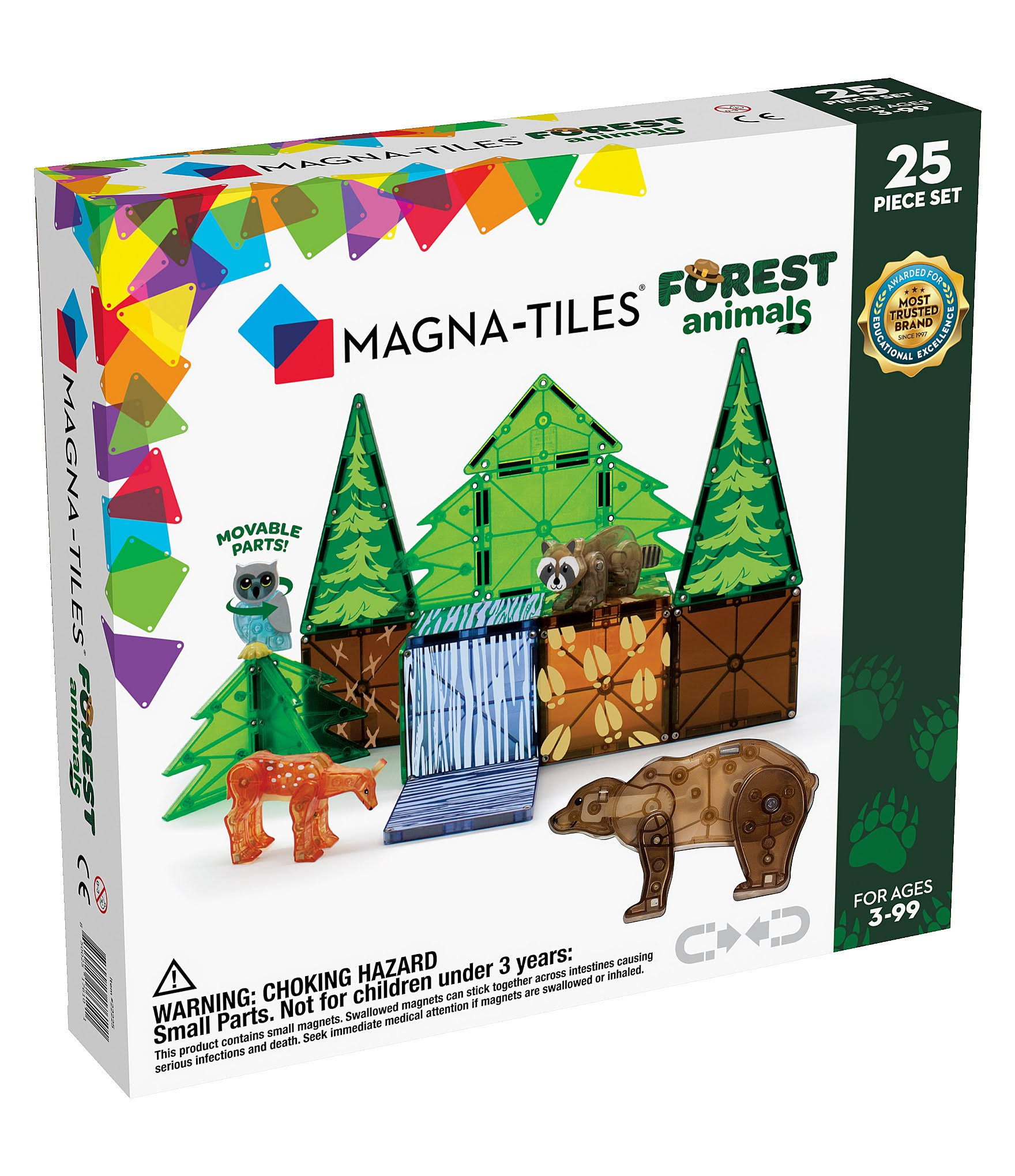 Magna Tiles - Forest Animals 25 Pc Set