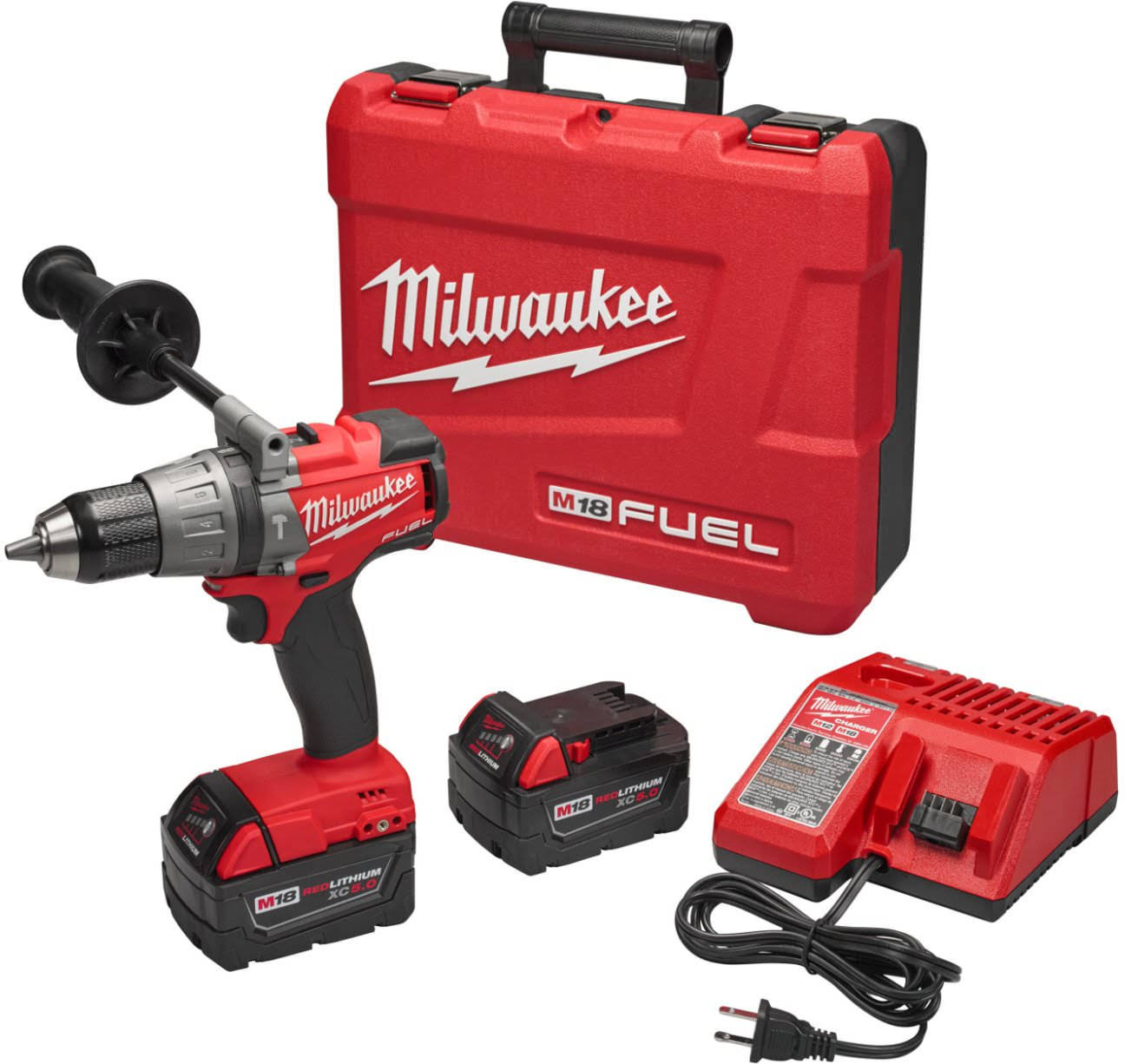 Milwaukee 2704-22 M18 Fuel Hammer Drill Driver Kit