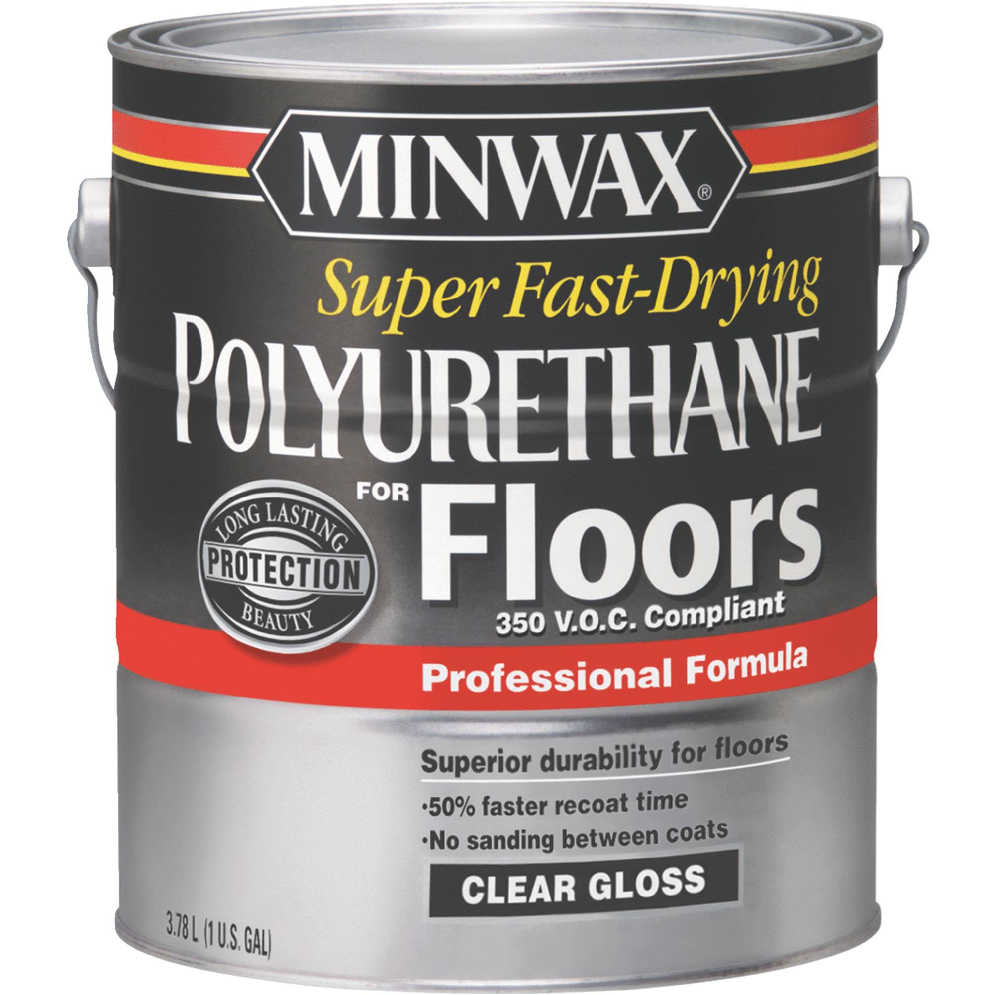 Minwax Super Fast Drying Polyurethane For Floors - Gloss