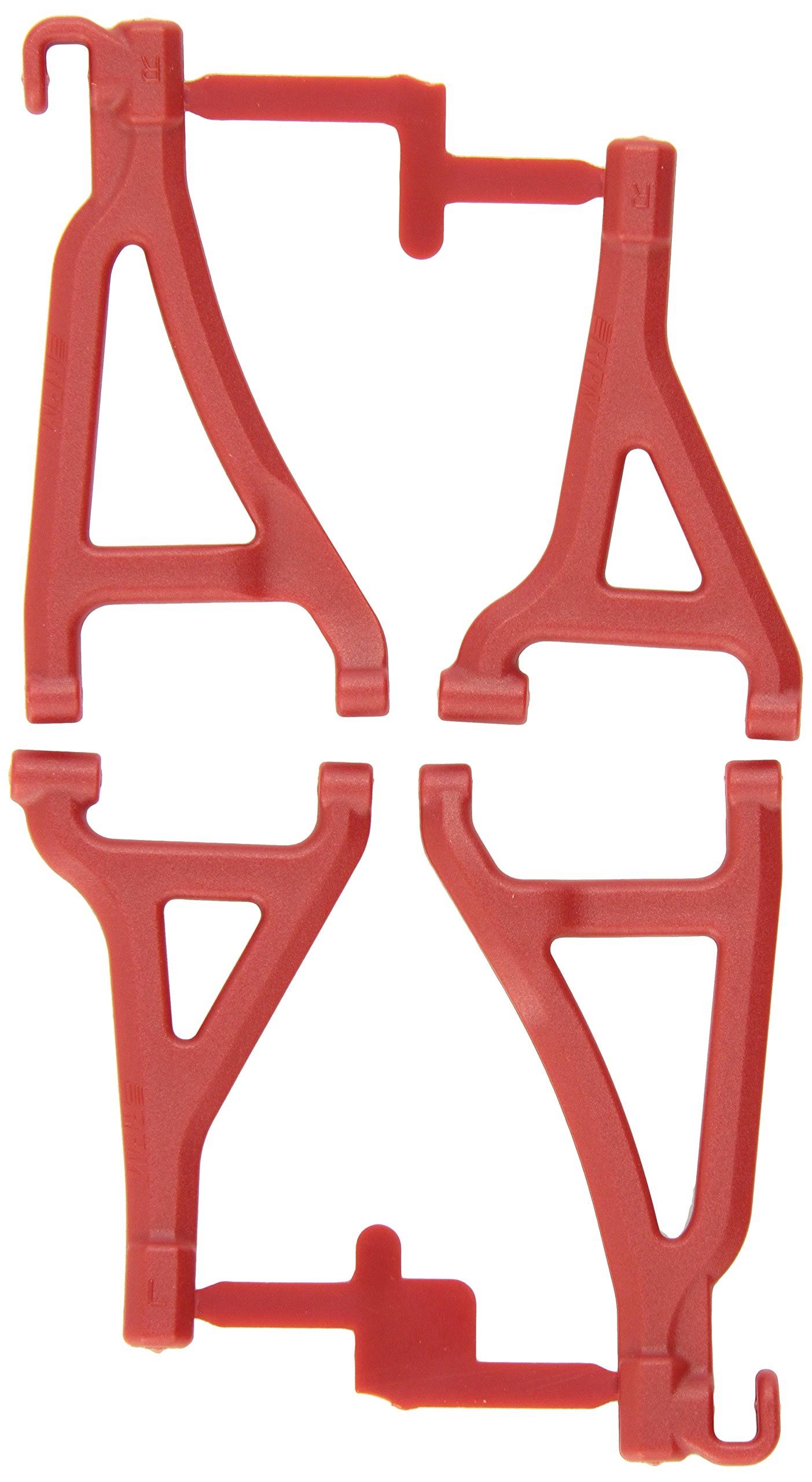 RPM Front Upper and Lower A Arms RC Part - Red, Scale 1:16