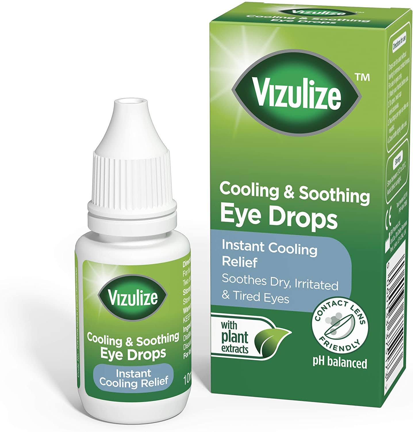 Vizulize Cooling & Soothing Eye Drops - 10ml, 2pk