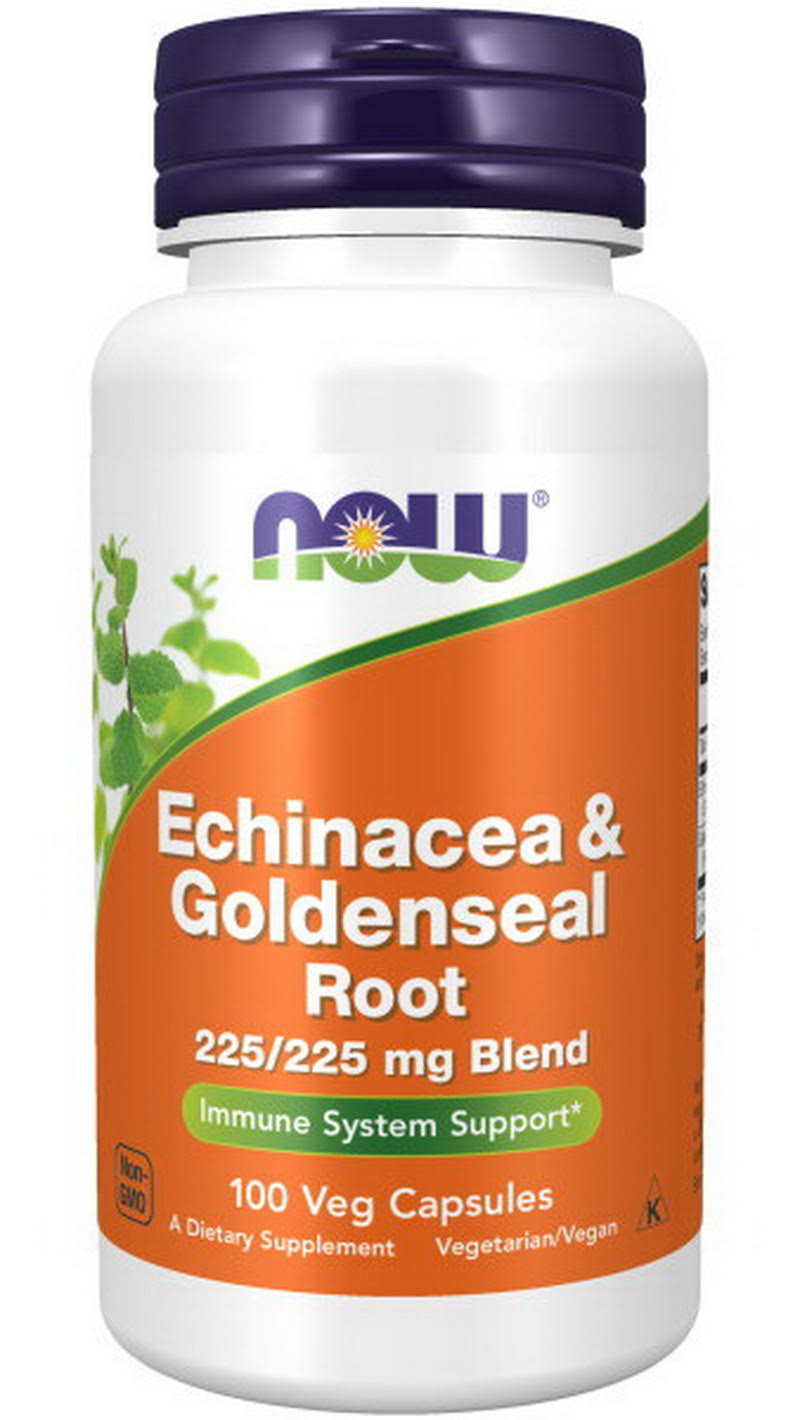 NOW Foods Echinacea & Goldenseal Root Capsules 100