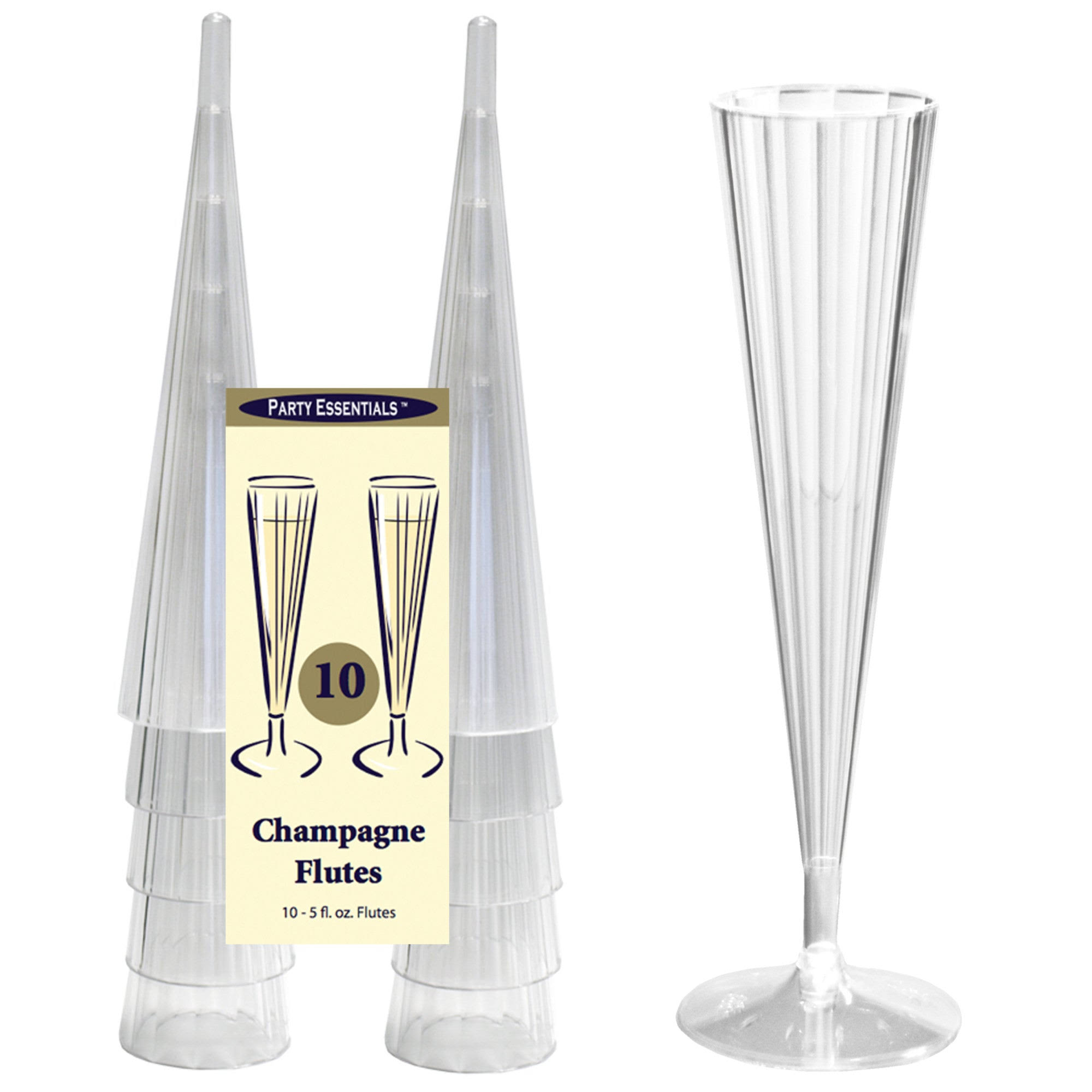 Northwest Enterprises Deluxe Hard Plastic Champagne Flute - Clear, 150ml