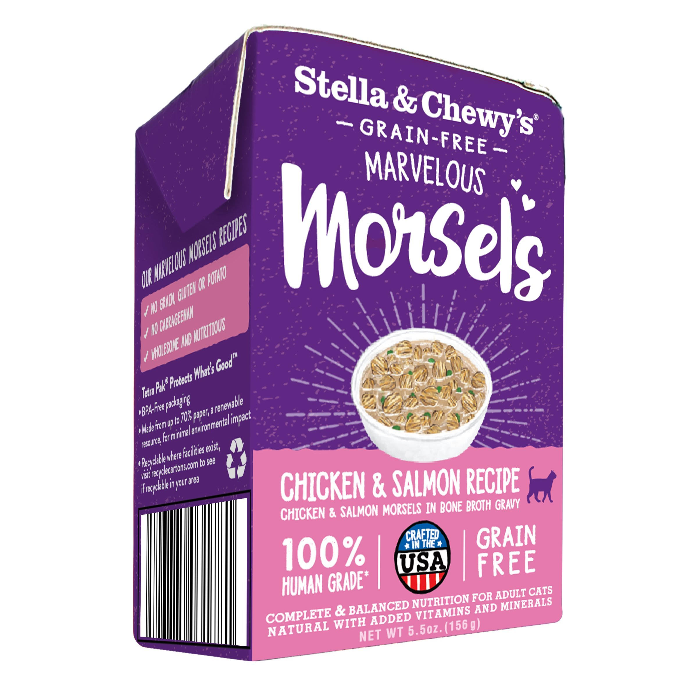 Stella & Chewy's Marvelous Morsels Chicken & Salmon Wet Cat Food 5.5-oz