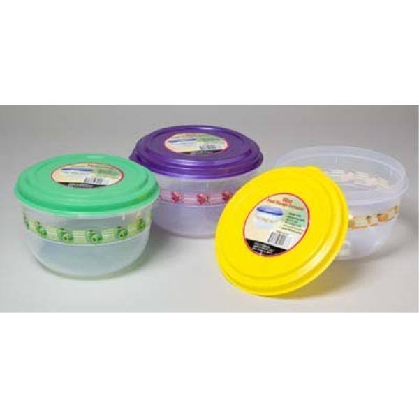 Food Storage Container 66oz w/3 Designs 120g 2500 Case Pack of 48
