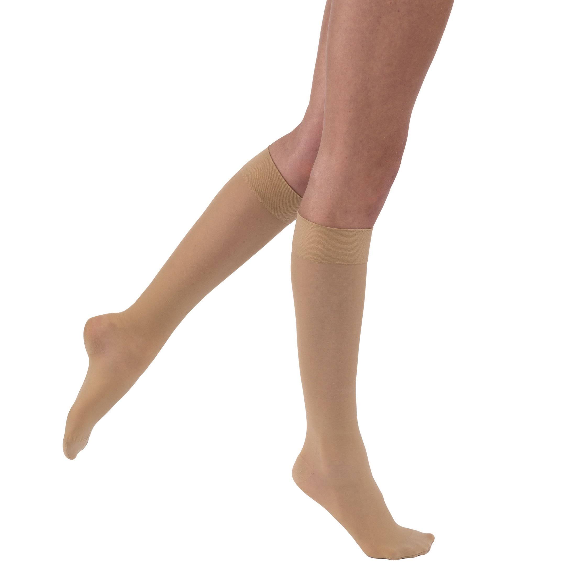 Jobst Moderate Support Ultrasheer Knee High Stockings - Silky Beige - X-Large