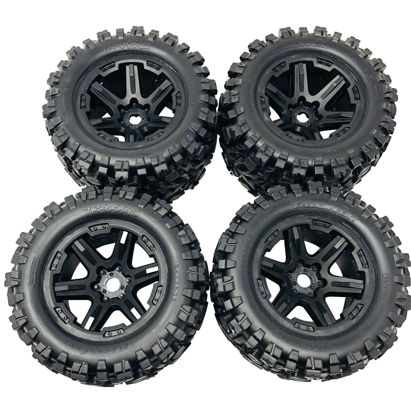 Traxxas Tires Wheels Assembled Black Talon Ext Tires 2 17mm TRX8672