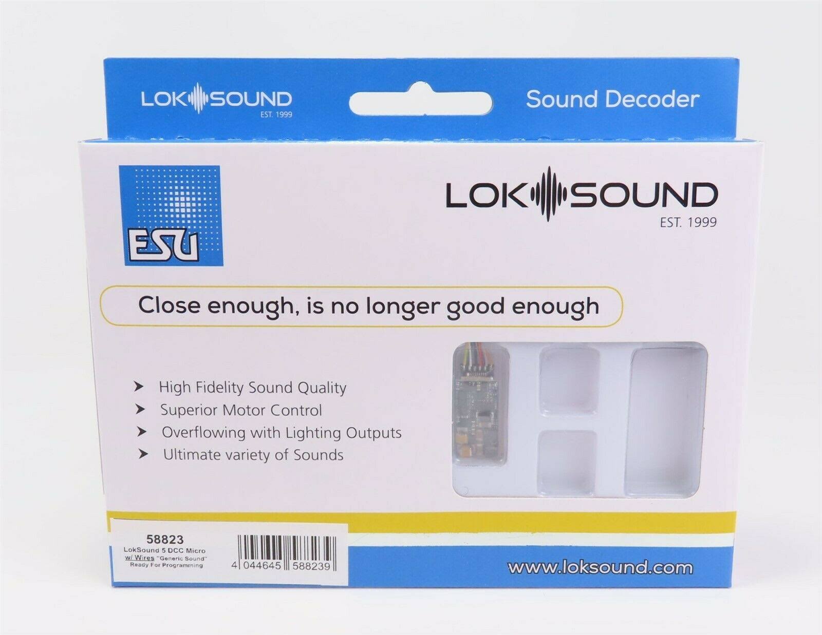 ESU LokSound 58823 V5 Micro N Ho DCC Sound Decoder W Wires