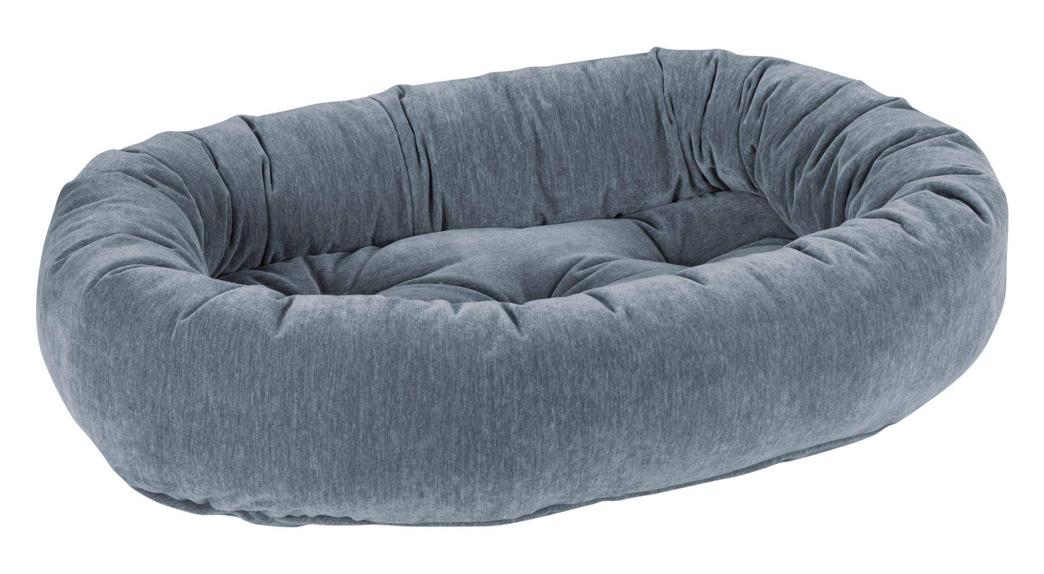 Bowsers Mineral Chenille Donut Dog Bed Xs BLUE.
