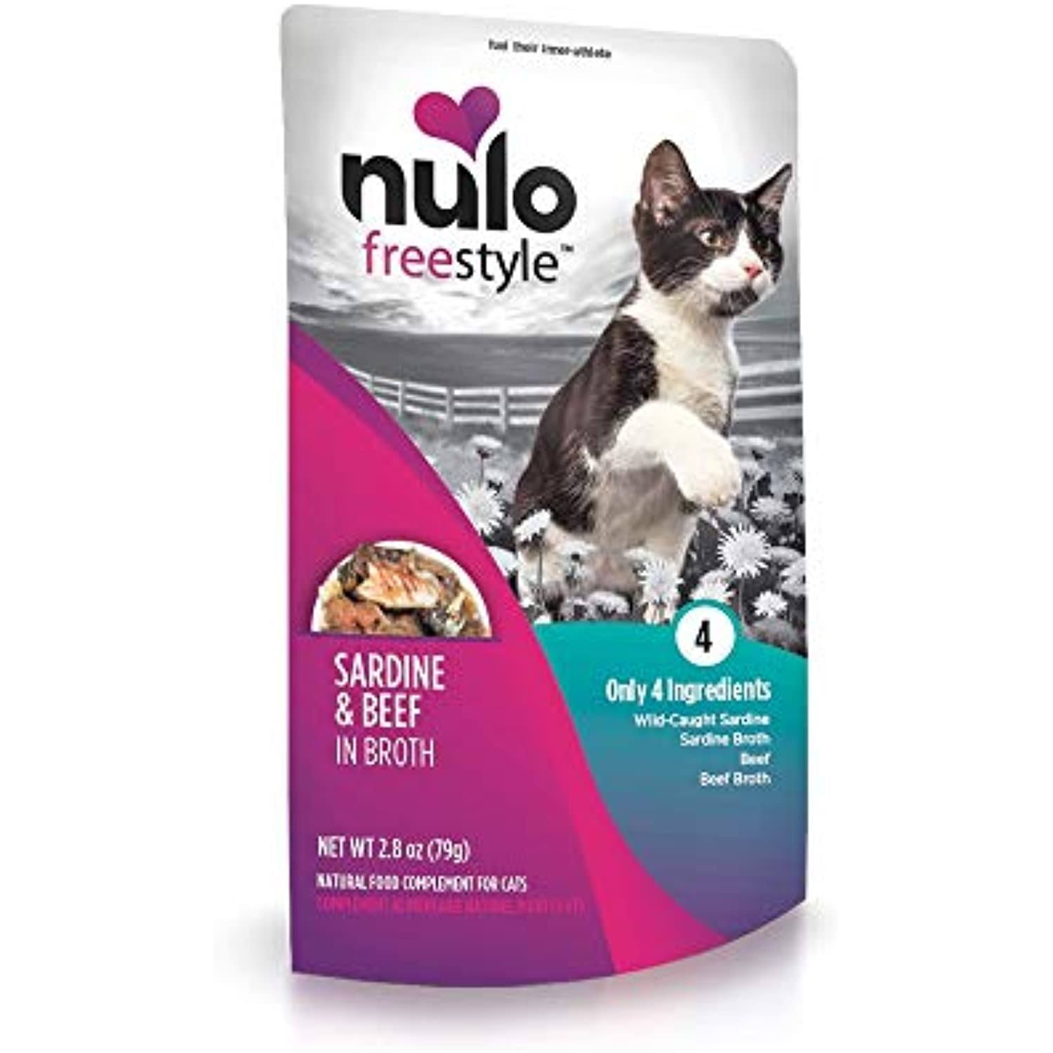 Nulo Freestyle Sardine & Beef in Broth Wet Cat Food, 2.8 oz