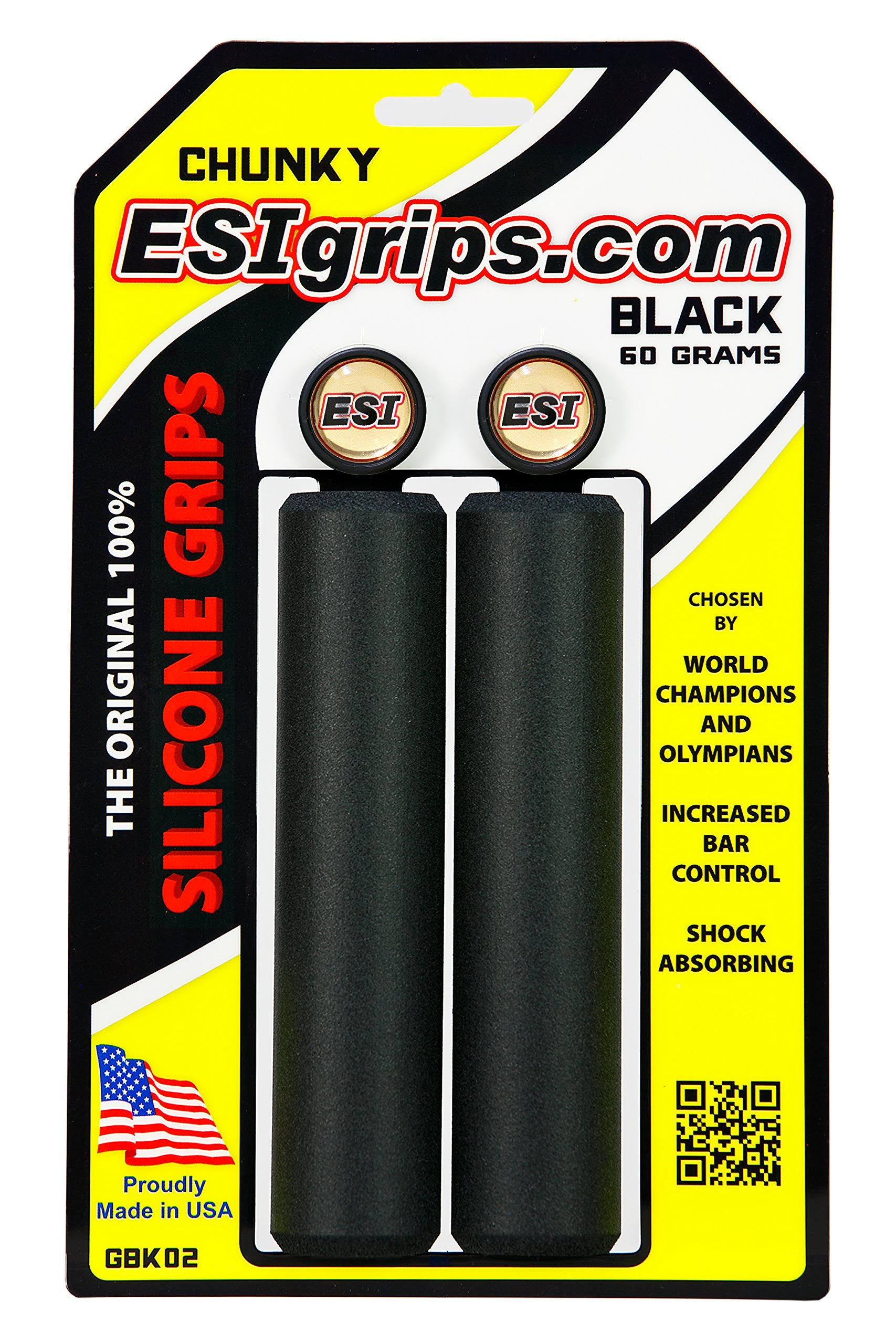 Esi Chunky Silicone Grips - 32mm, Black