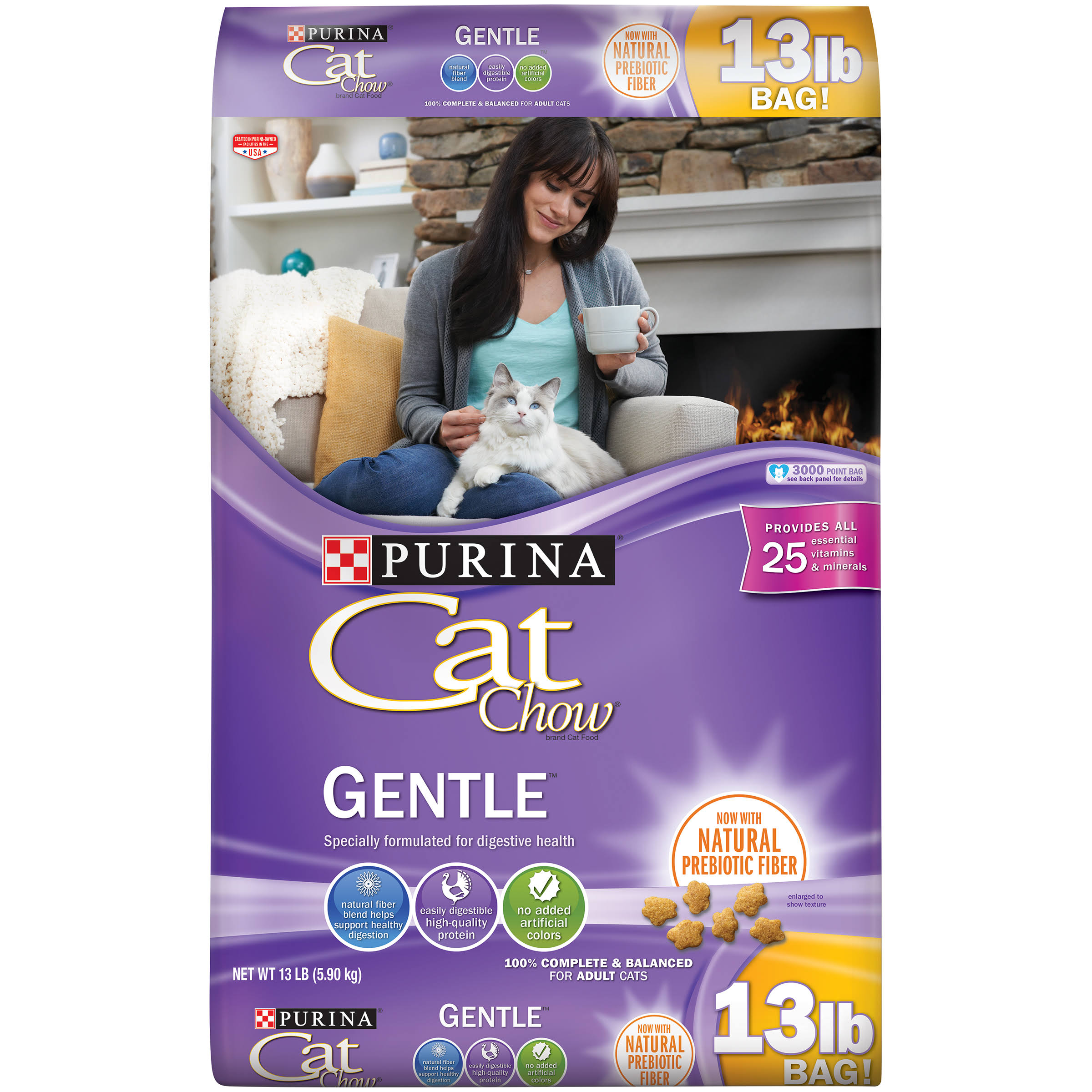 Purina Cat Chow Gentle Cat Food - 13lb