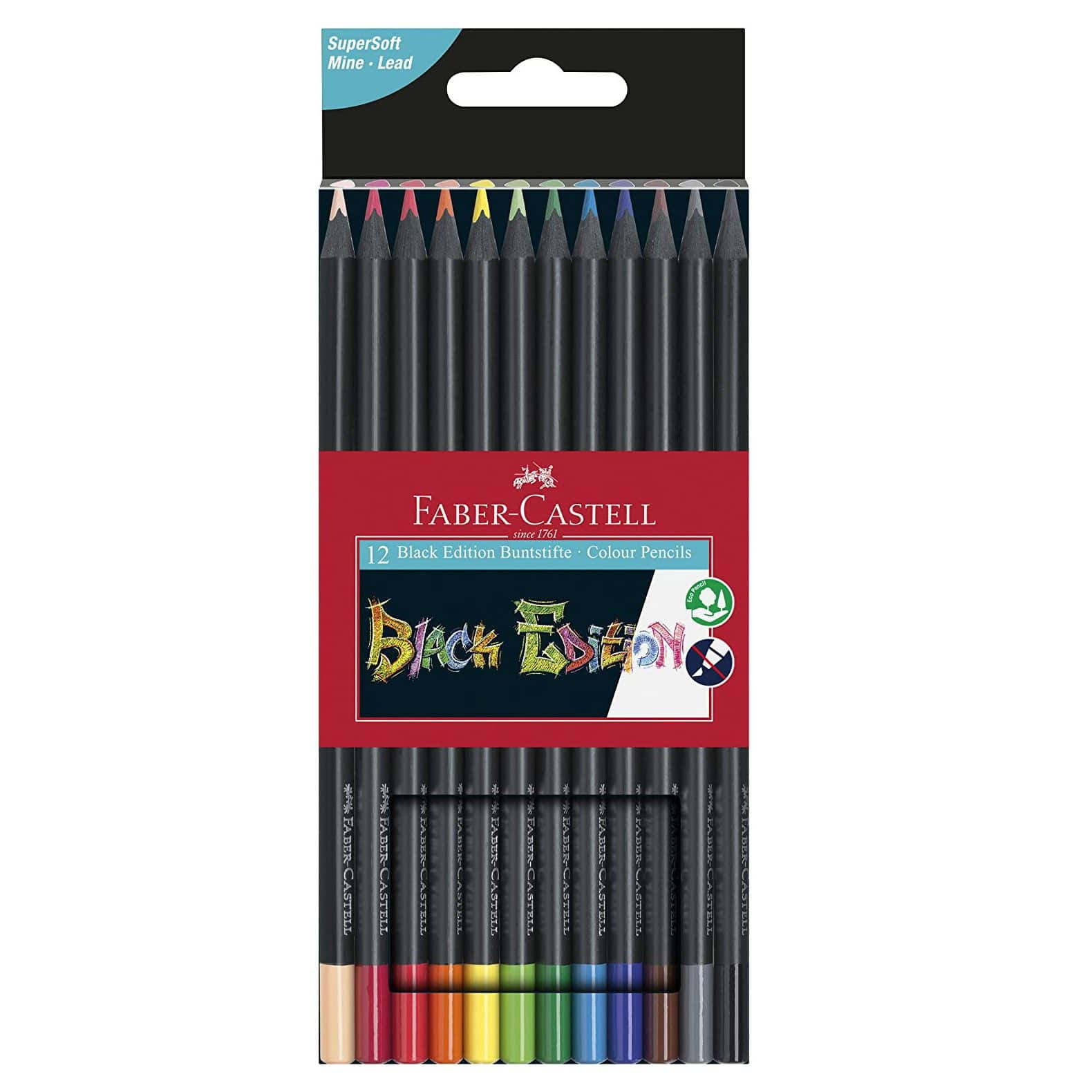 Faber Castell Black Edition Colour Pencils Set of 12