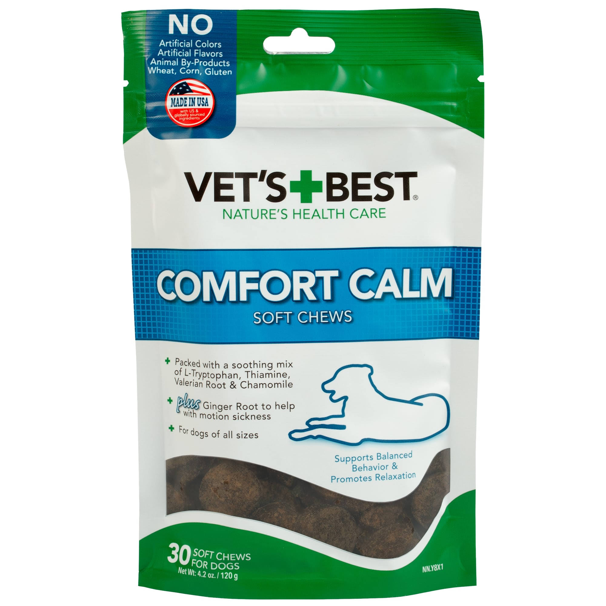 Vet's Best Comfort Calm Dog Soft Chews - 30 day