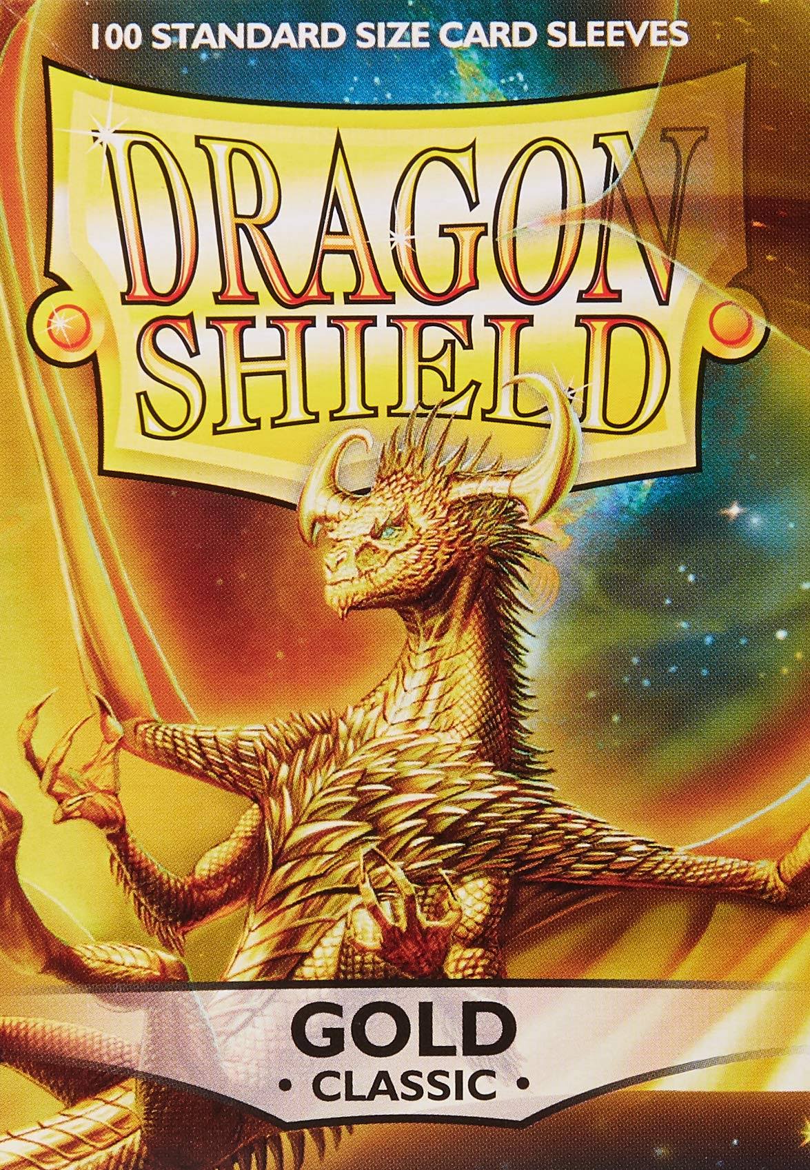 Dragon Shield Card Sleeves - Gold, 100 Protective Sleeves