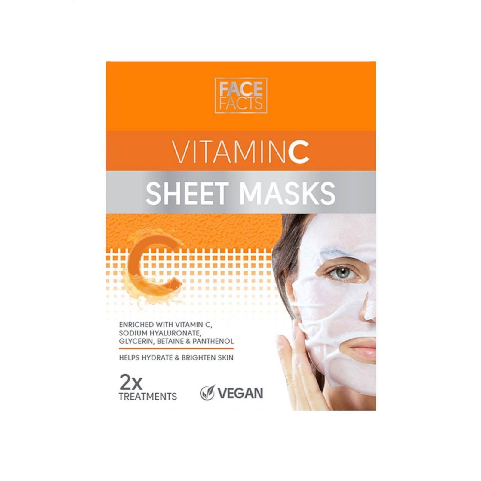 Face Facts Vitamin C Sheet Mask 2 x 20 ml