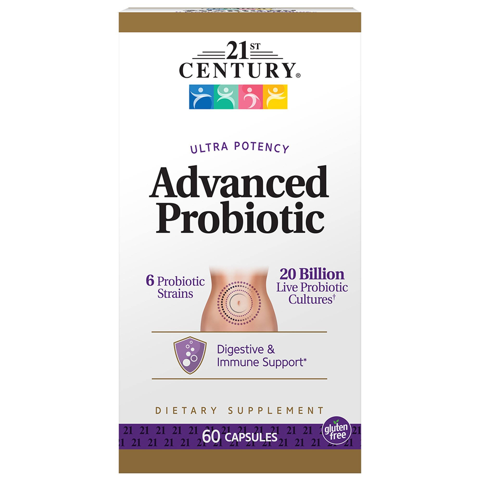 21st Century Advanced Probiotic Ultra Potency - 60 Capsules