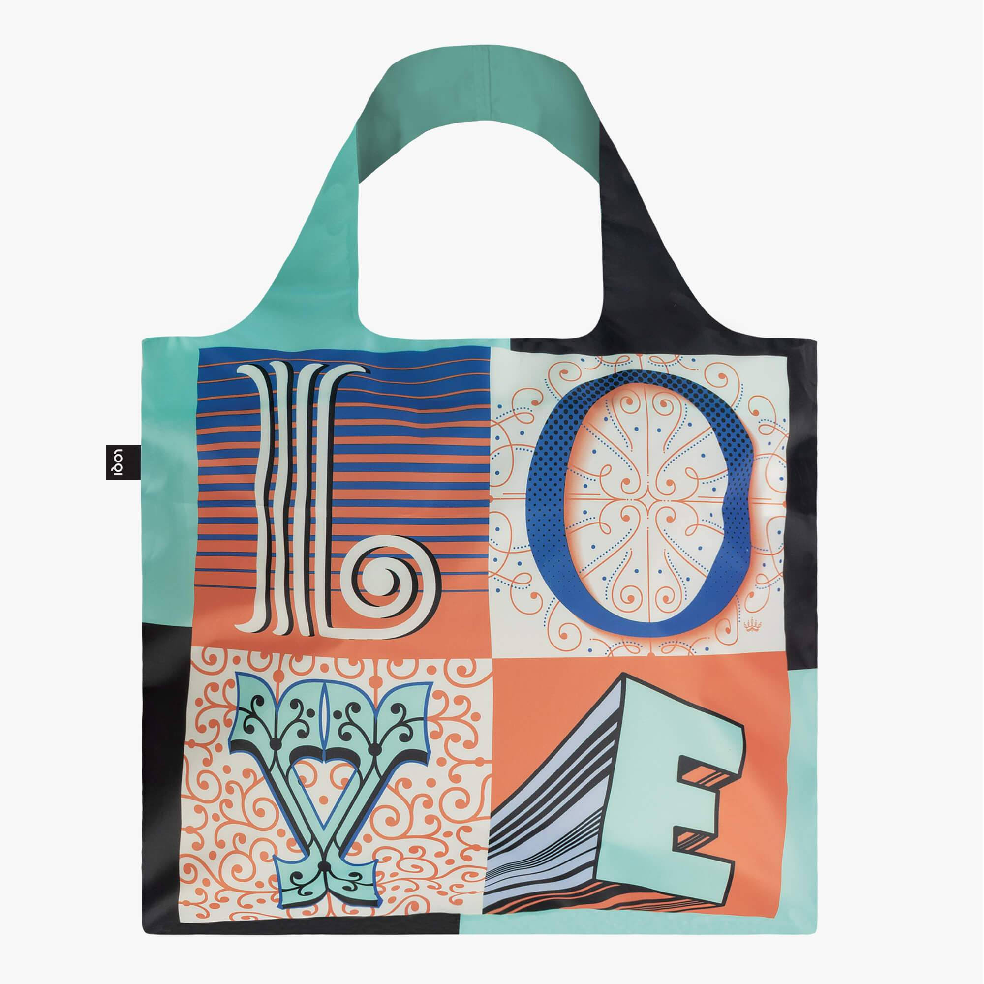 Loqi Artist Martina Flor Love Reusable Shopping Bag