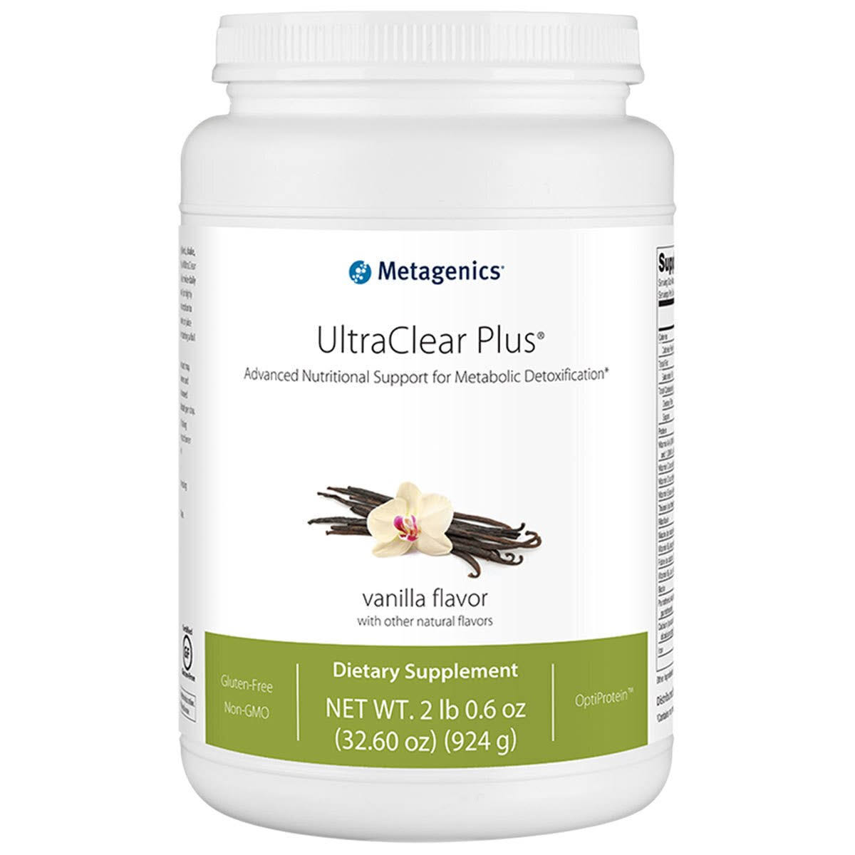 Metagenics UltraClear Plus Natural Vanilla Dietary Supplement - 924g