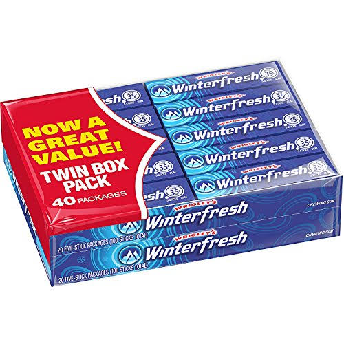 Wrigley's Winterfresh Chewing Gum - 40 Pack
