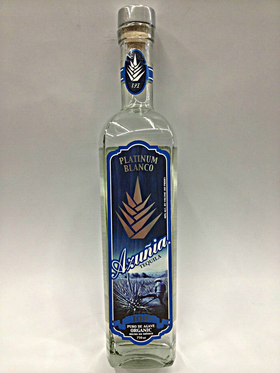 Azunia Tequila, Platinum Blanco - 750 ml