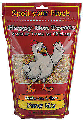 Happy Hen Treats Party Mix - Mealworm & Corn, 2lb