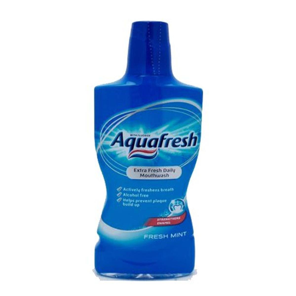 Aquafresh Daily Extra Fresh Mouthwash - Fresh Mint, 500ml