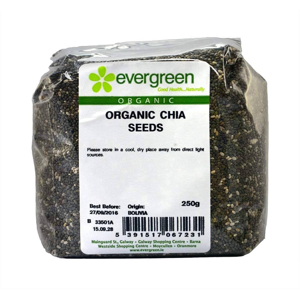 Evergreen Organic Chia Seeds 250g