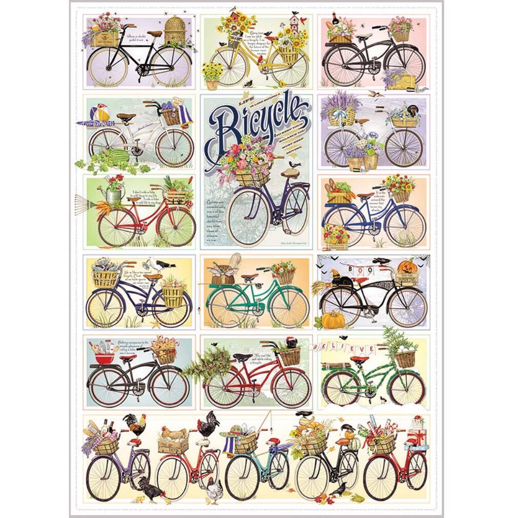 Cobble Hill - Bicycles 1000 Piece Jigsaw Puzzle