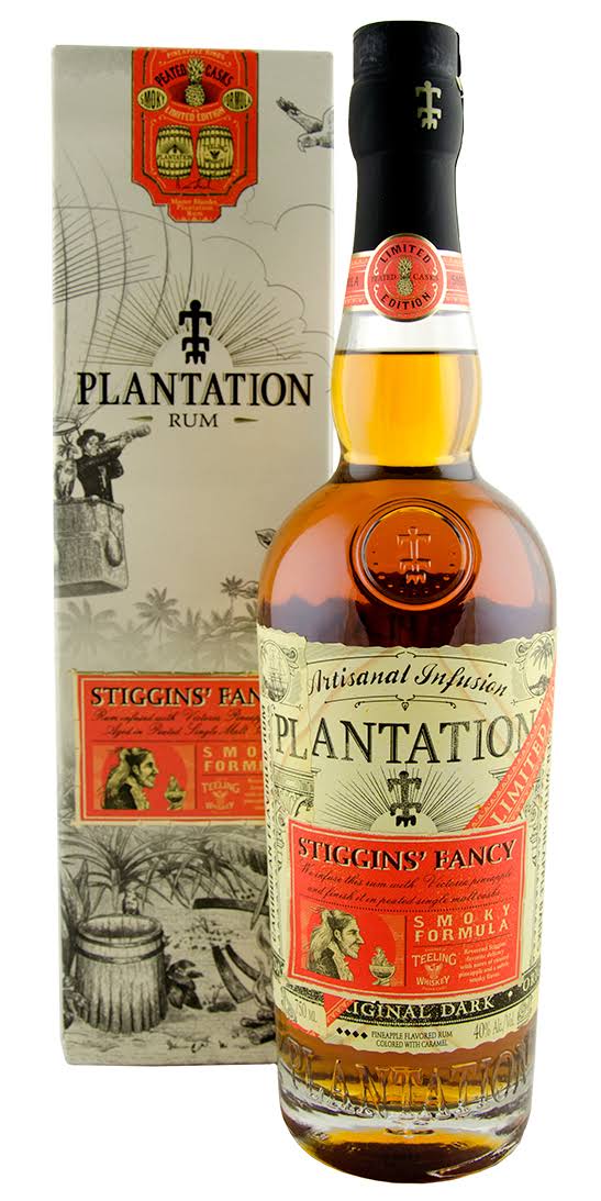 Plantation Stiggins' Fancy Smoky Formula Pineapple Rum - 750ml