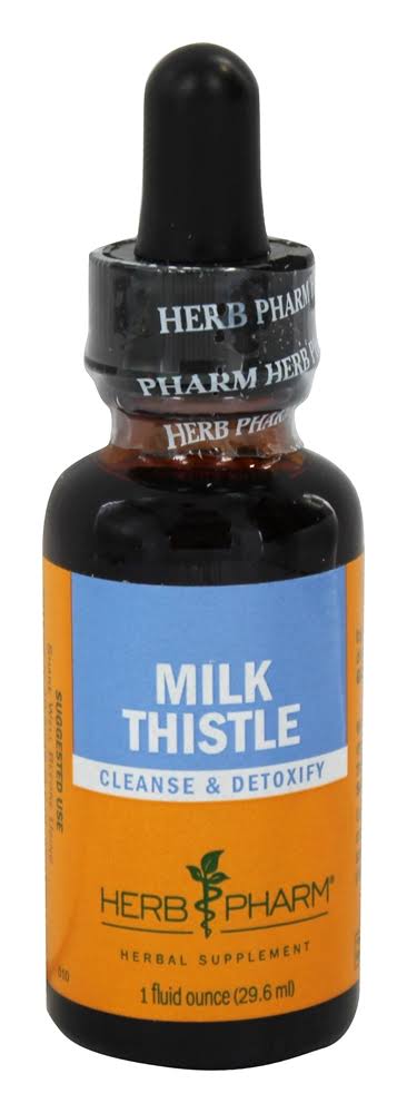 Herb Pharm Milk Thistle Seed Extract for Liver Function Support - 1oz