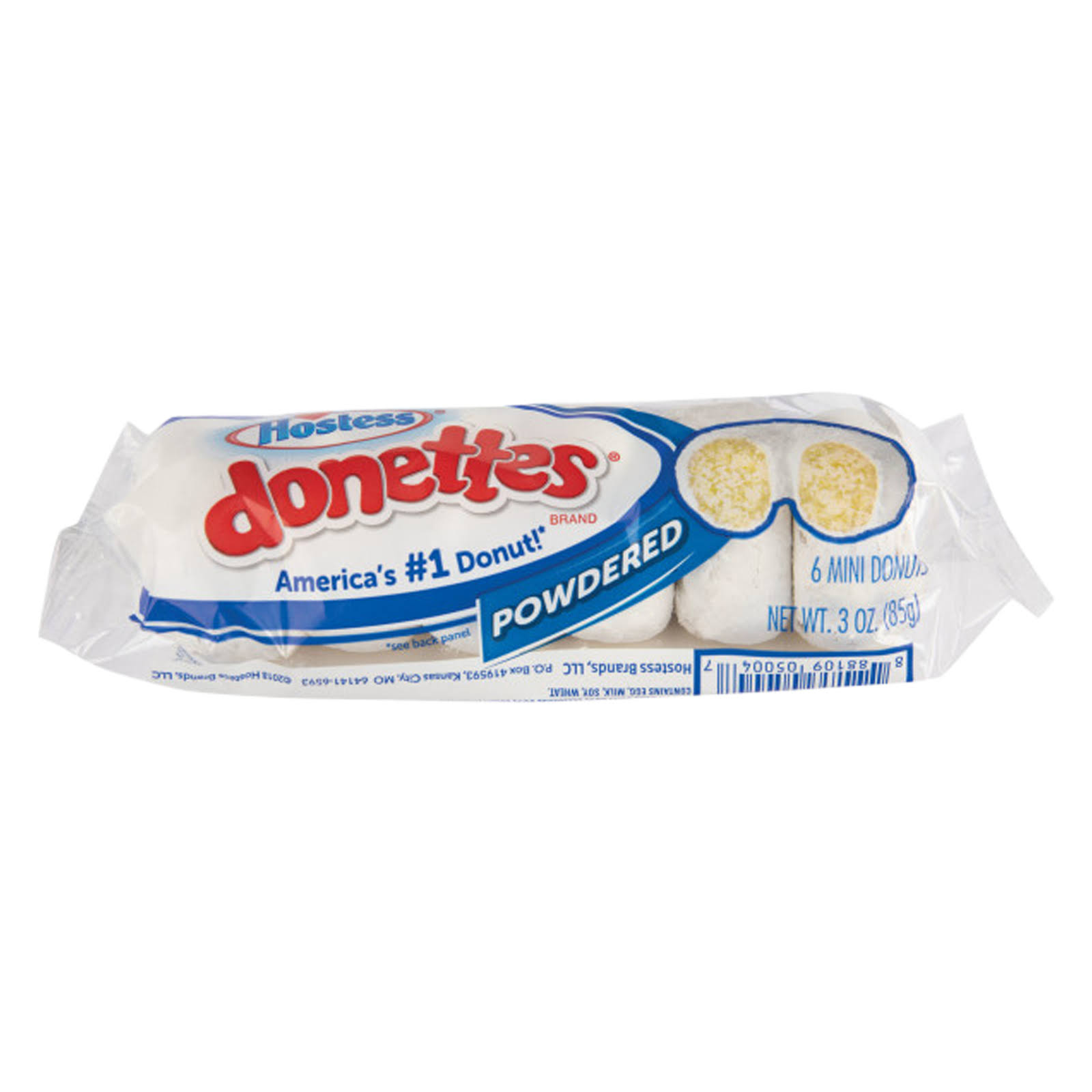 Hostess Donettes Powdered Mini Donuts - 6 Mini Donuts, 85g