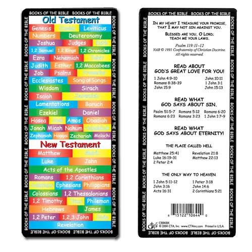 Christ to All 148249 Catholic Books of The Bible Bookmark
