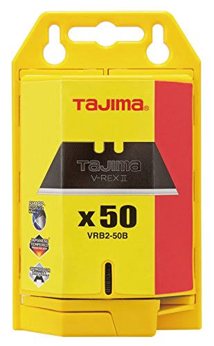 Tajima VRB2-50B V-REX II Premium Tempered Steel Utility Knife Blades,