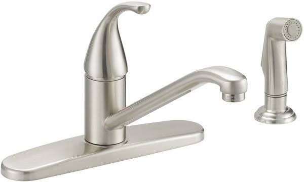 Ldr Industries Inc Ldr Industries 180478463 015 12405SS Single Handle Kitchen Faucet with Spray, Stainless Steel