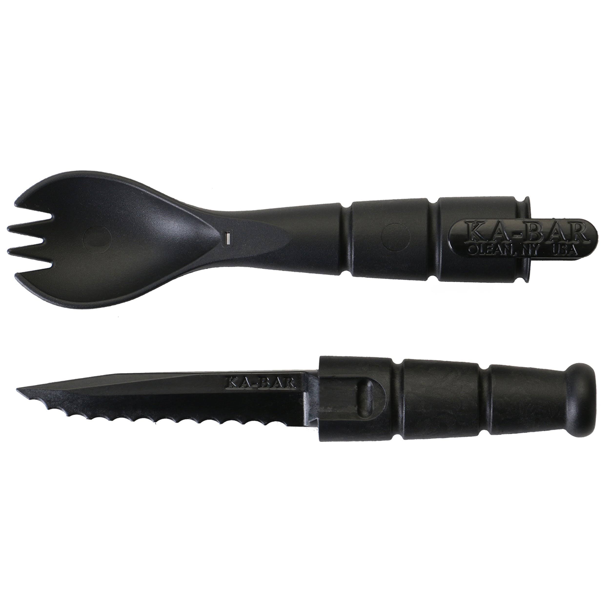 KA-BAR Tactical Spork Spoon Fork Knife Tool - Black