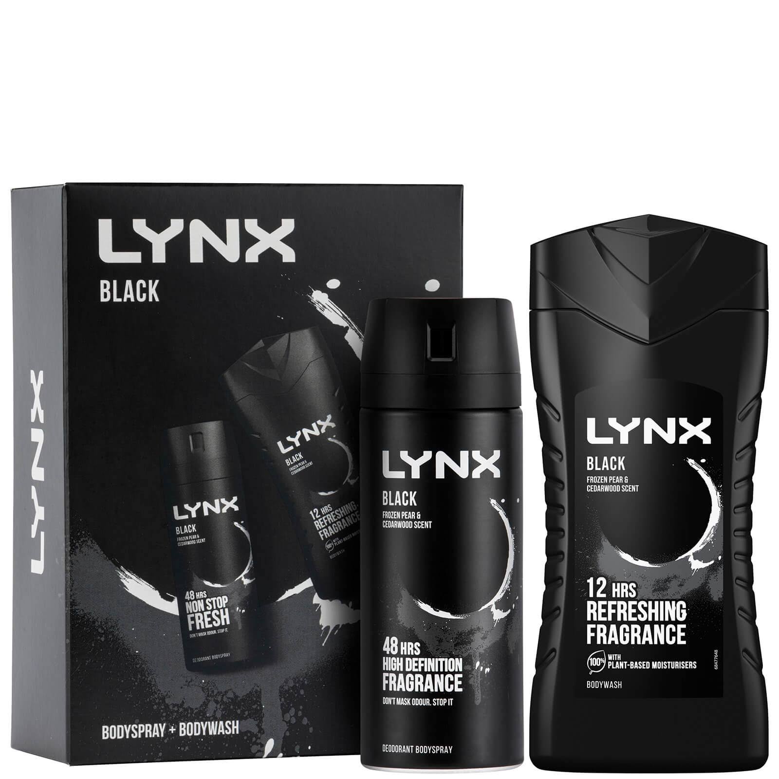 Lynx Gift Set Black 150ml Body Spray & 225ml Body Wash