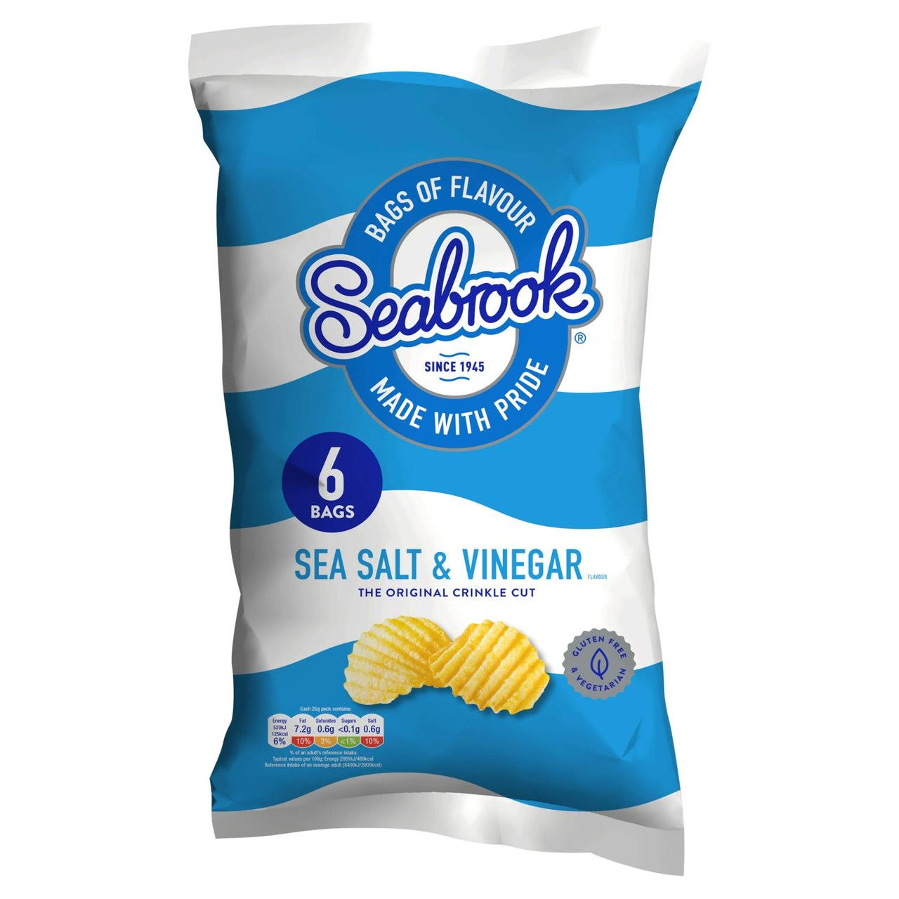 Seabrook Crinkle Cut Salt & Vinegar Crisps