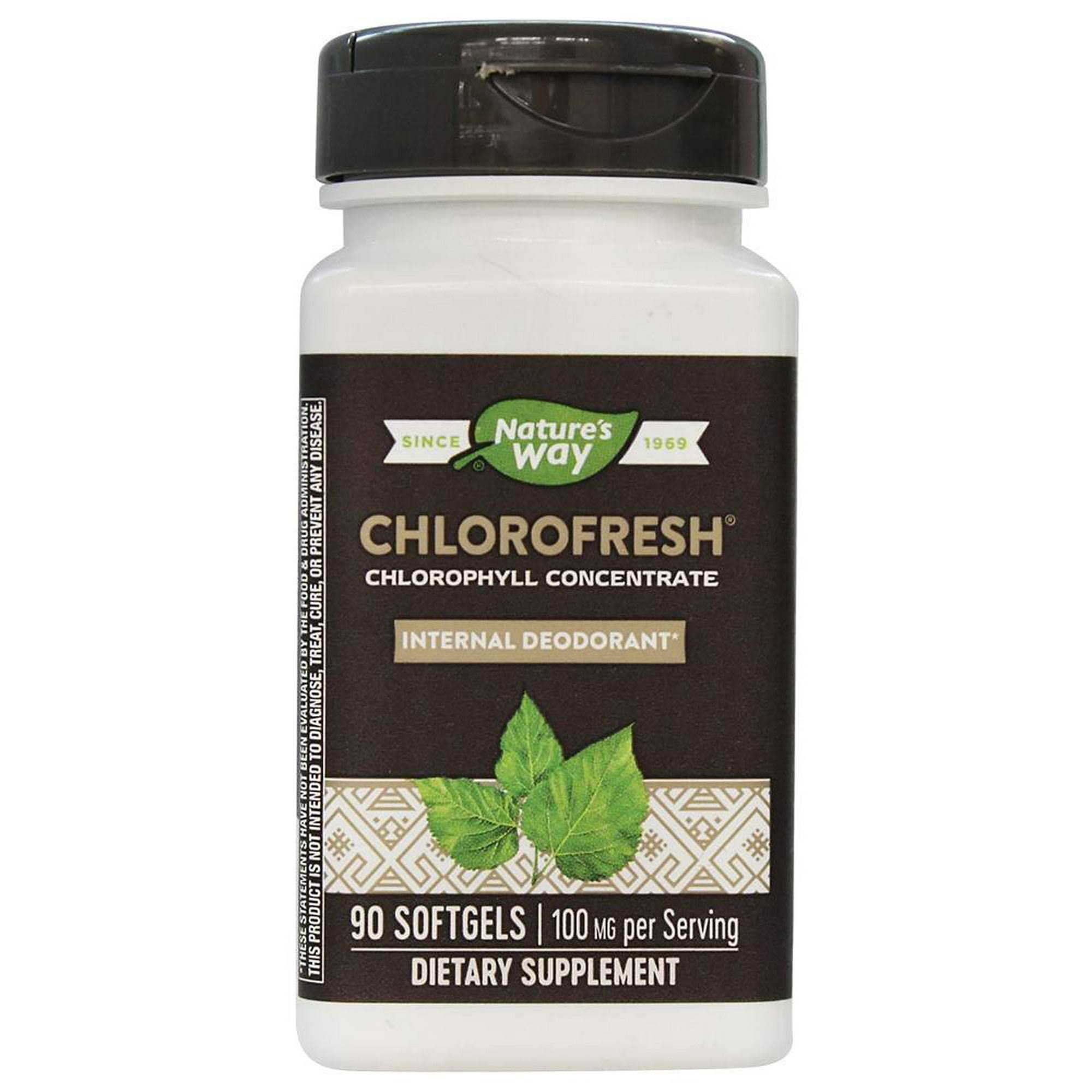 Nature's Way Chlorofresh Internal Deodorant - 90 Softgel Capsules