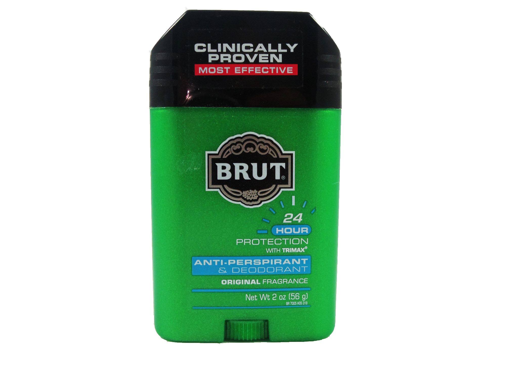 Brut Oval Solid Anti Perspirant and Deodorant - Classic Scent, 2oz